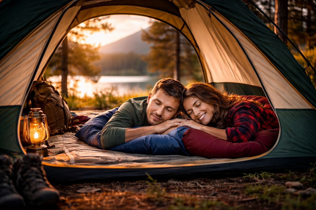 spanie w hamaku w naturze podróż darmowy nocleg krajobraz