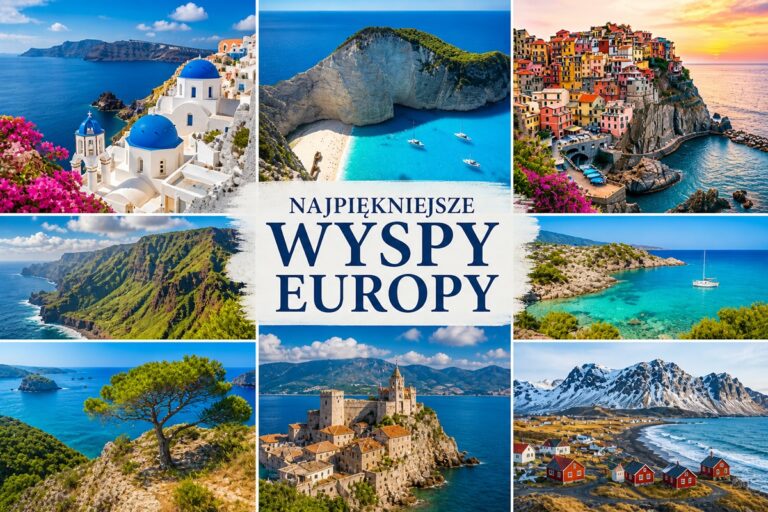 Malownicze europejskie wyspy z turkusową wodą i klifowym wybrzeżem
